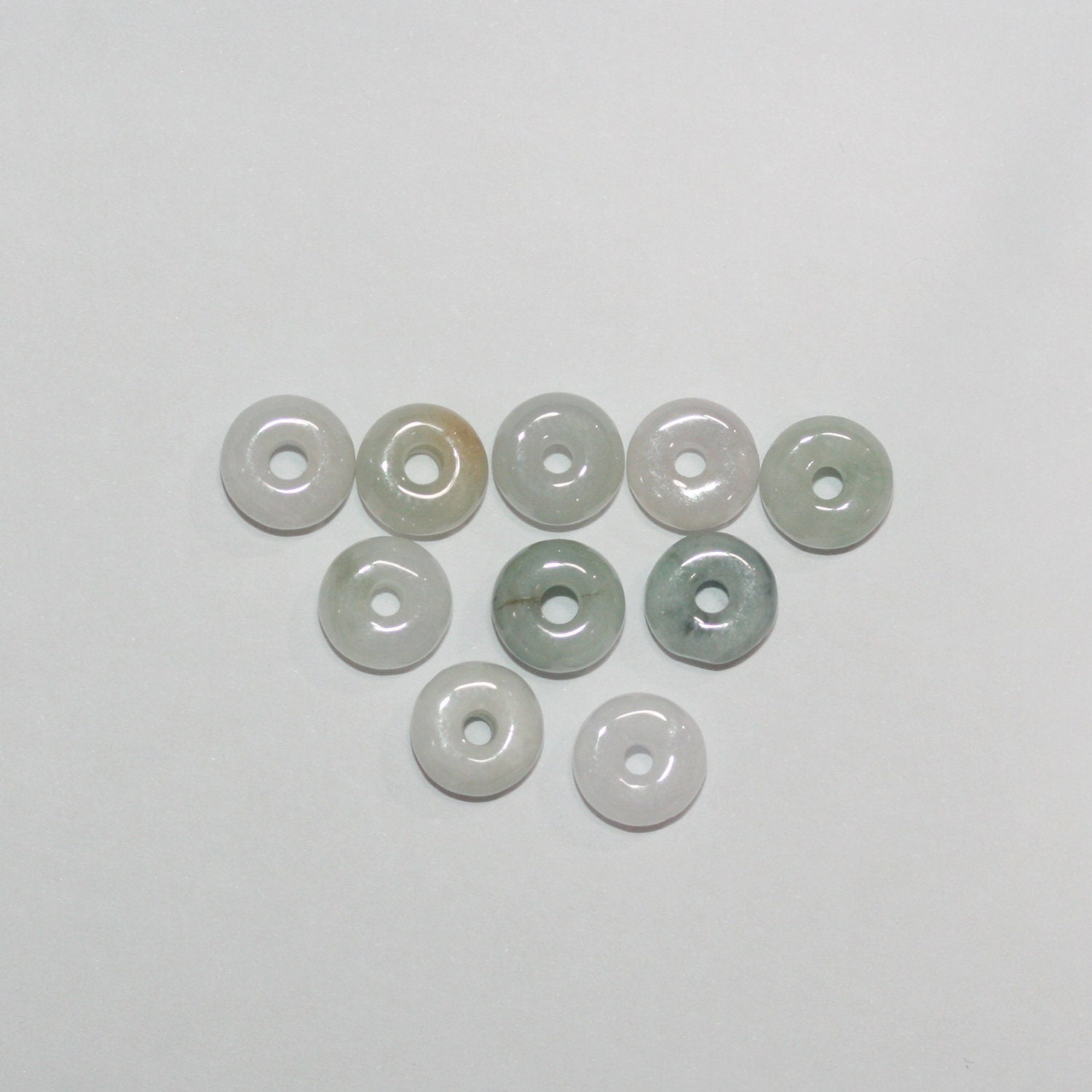 10Pcs Lot Burma Jade Pendant ( 5 Pairs ) 8mm