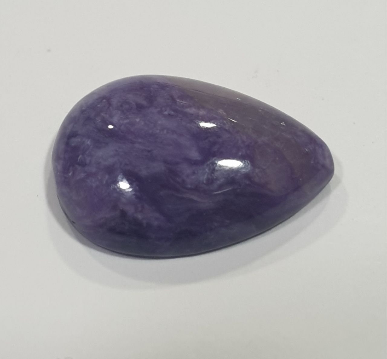 Top Quality Russian Charoite  Drop Cabochon 18x13mm -Natural Gemstones