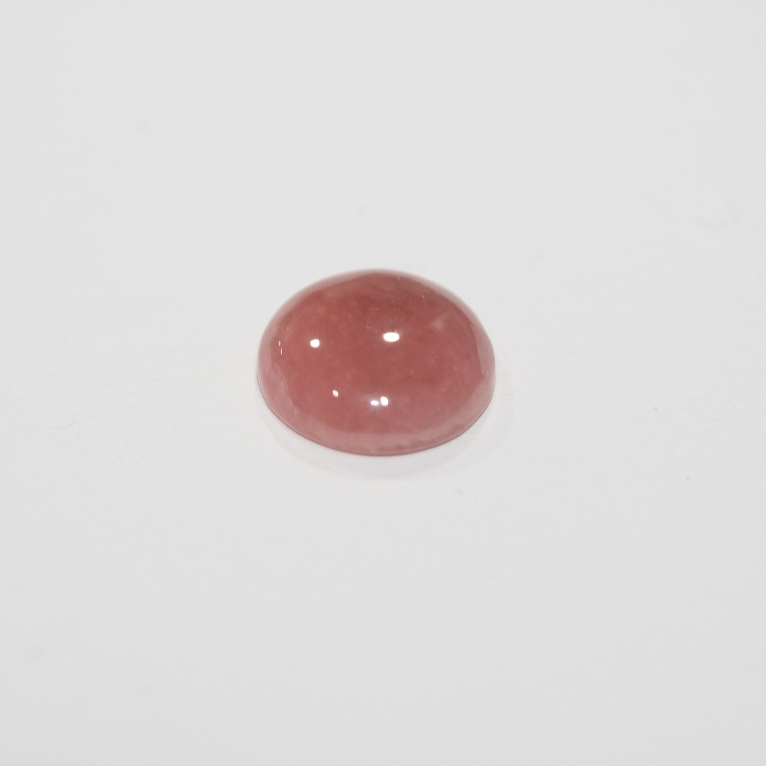Rhodochrosite Round Cabochon 13.8mm. (9.91ct.) Top Quality Natural Gemstone Jewelry