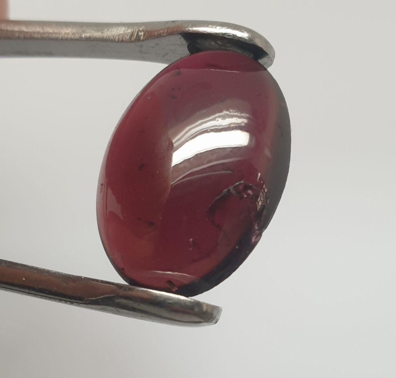 Almandine Smooth Oval Garnet Cabochon 18x13mm. (11.4ct.) Earth Mined