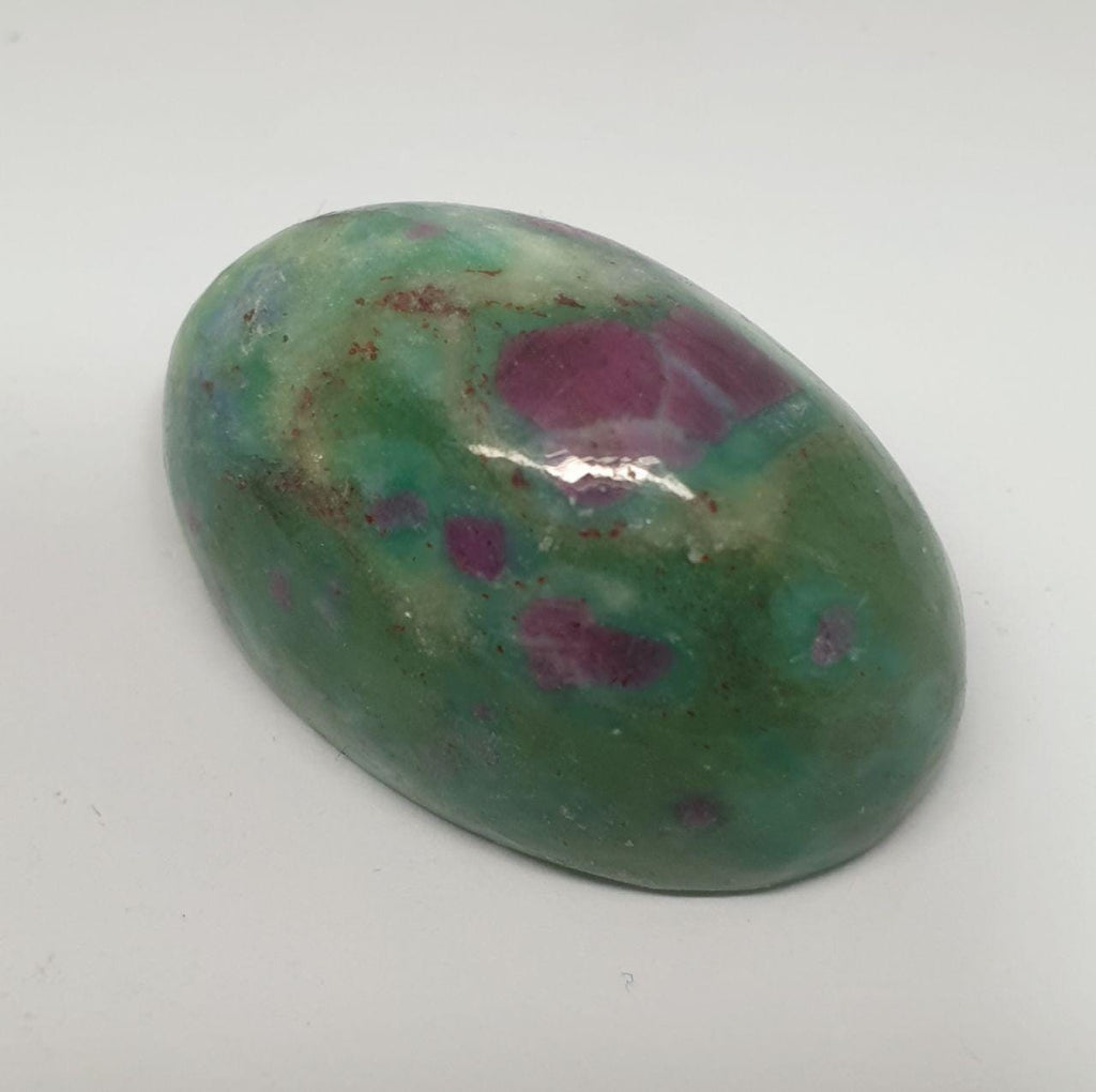 Big Natural Ruby Fuchsite Oval Cabochon 30x20mm 74.13ct- Top Quality