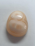 Unique Yellow  Eyes Calcite Orbicular Oval Cabochon  21.6x17.2mm -24.5ct - One Of A kind- Healing Stone