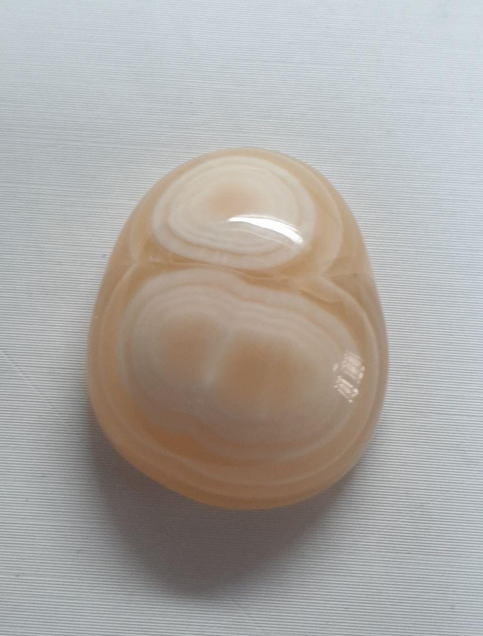 Unique Yellow  Eyes Calcite Orbicular Oval Cabochon  21.6x17.2mm -24.5ct - One Of A kind- Healing Stone