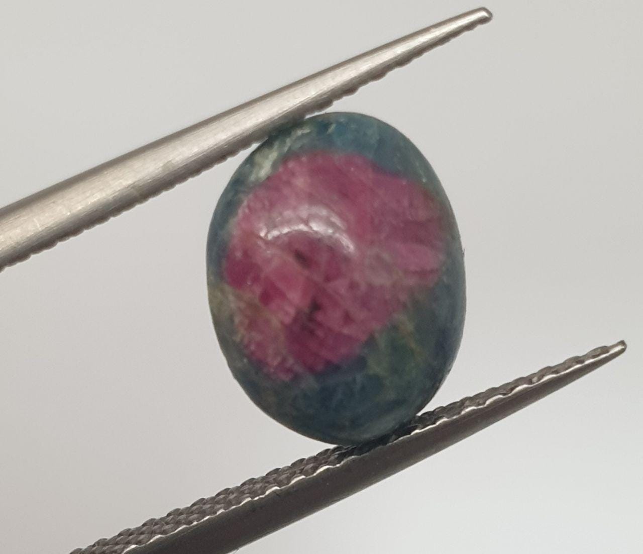 Ruby Zoisite Oval Cabochon9.9x8.1mm 3.8ct Natural Untreated Gemstone