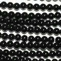 Cuentas redondas lisas de ónix de San Valentín de 4 mm (16") - Hilo de 40 cm