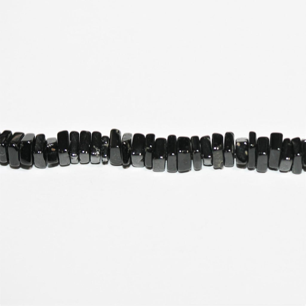 Cuentas cuadradas planas lisas de espinela de Santa de 4 x 2 mm (16") - Hilo de 42 cm