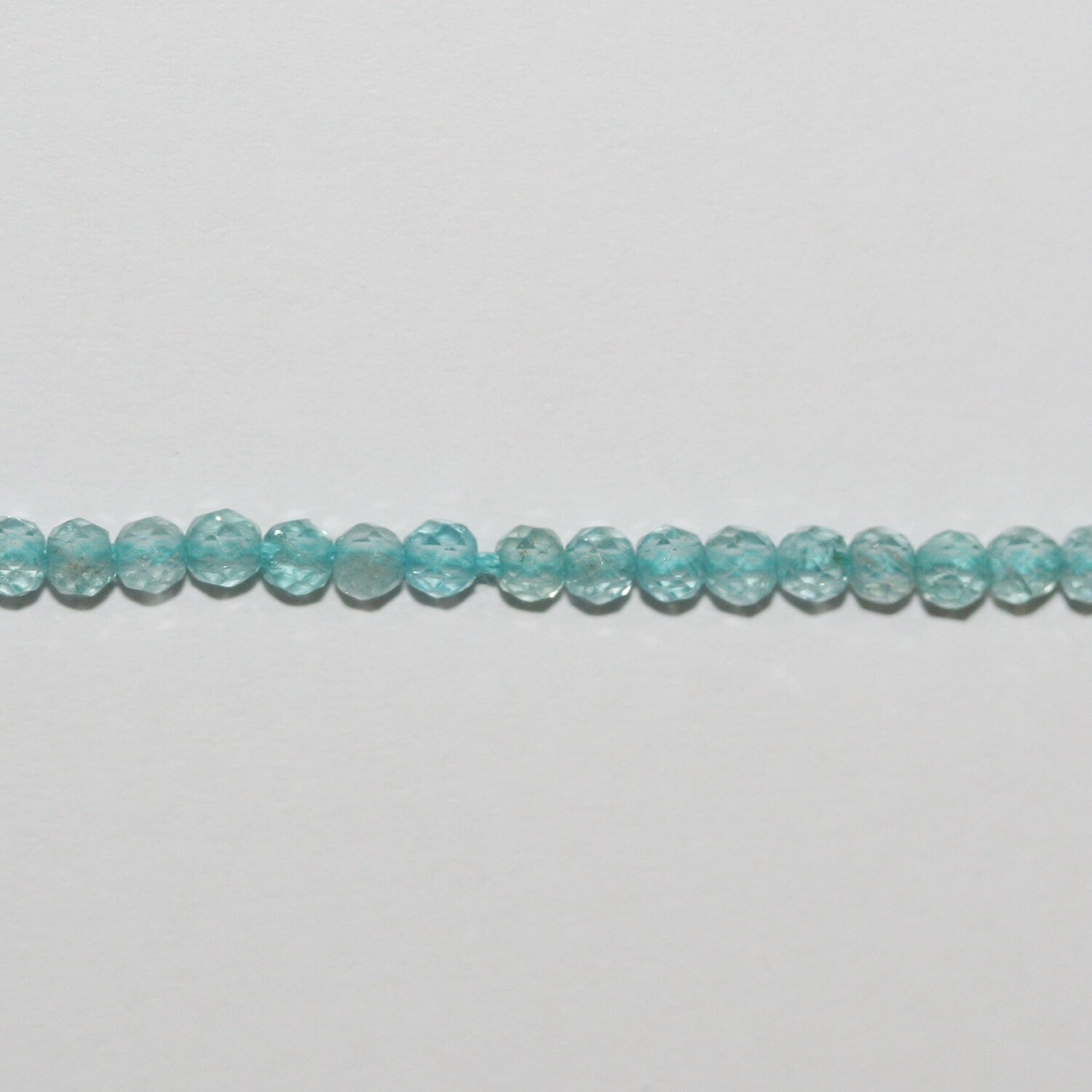 13" St  Apatite Faceted Round Beads 2.5mm.-Strand 33cm.