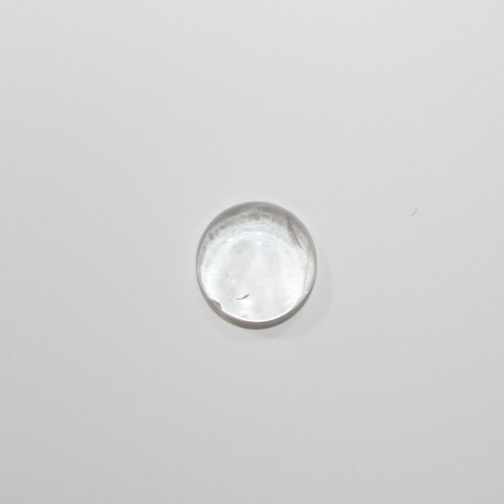 Rock Crystal Quartz Smooth Round Cabochon 10mm. (6 Pieces).