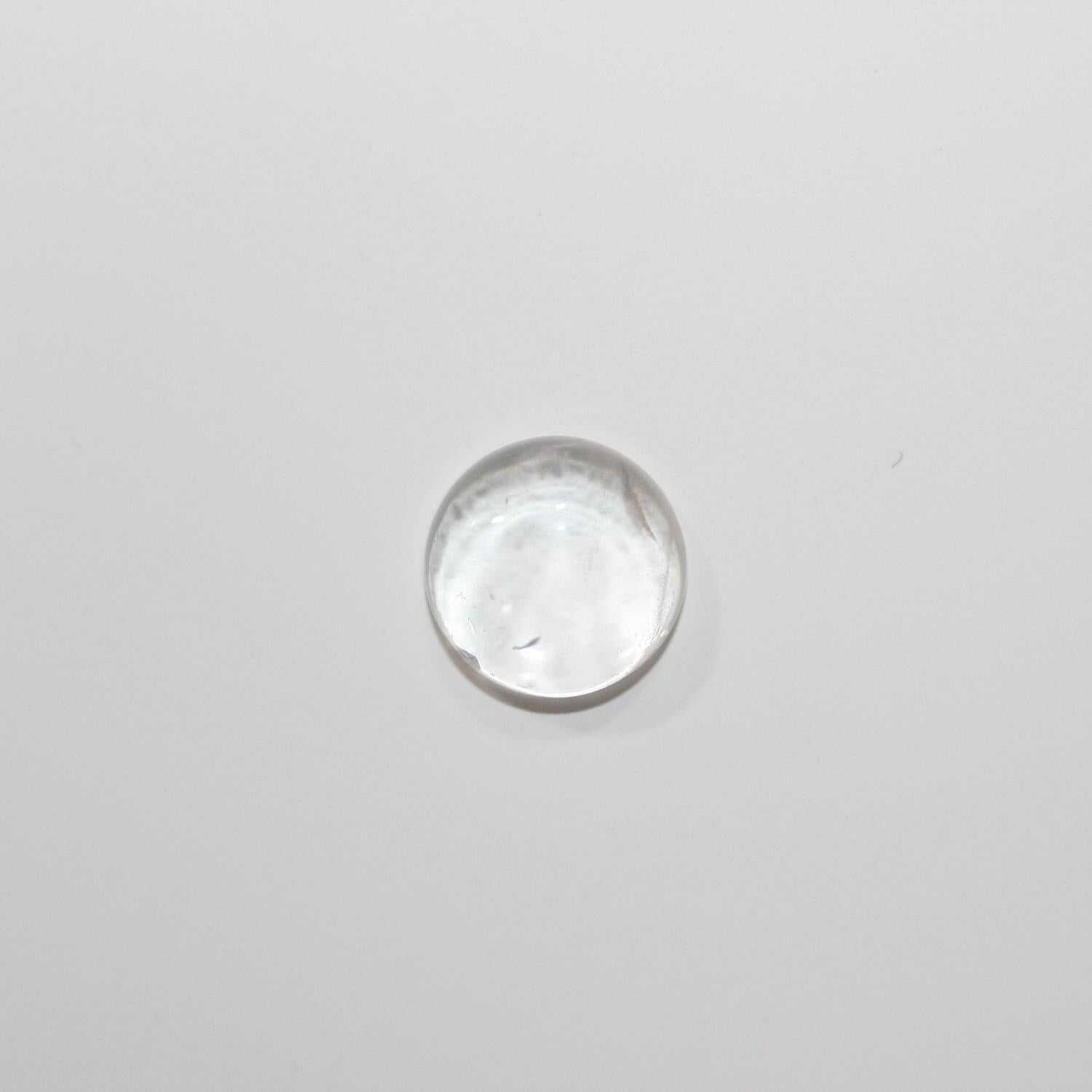 Rock Crystal Quartz Smooth Round Cabochon 10mm. (6 Pieces).