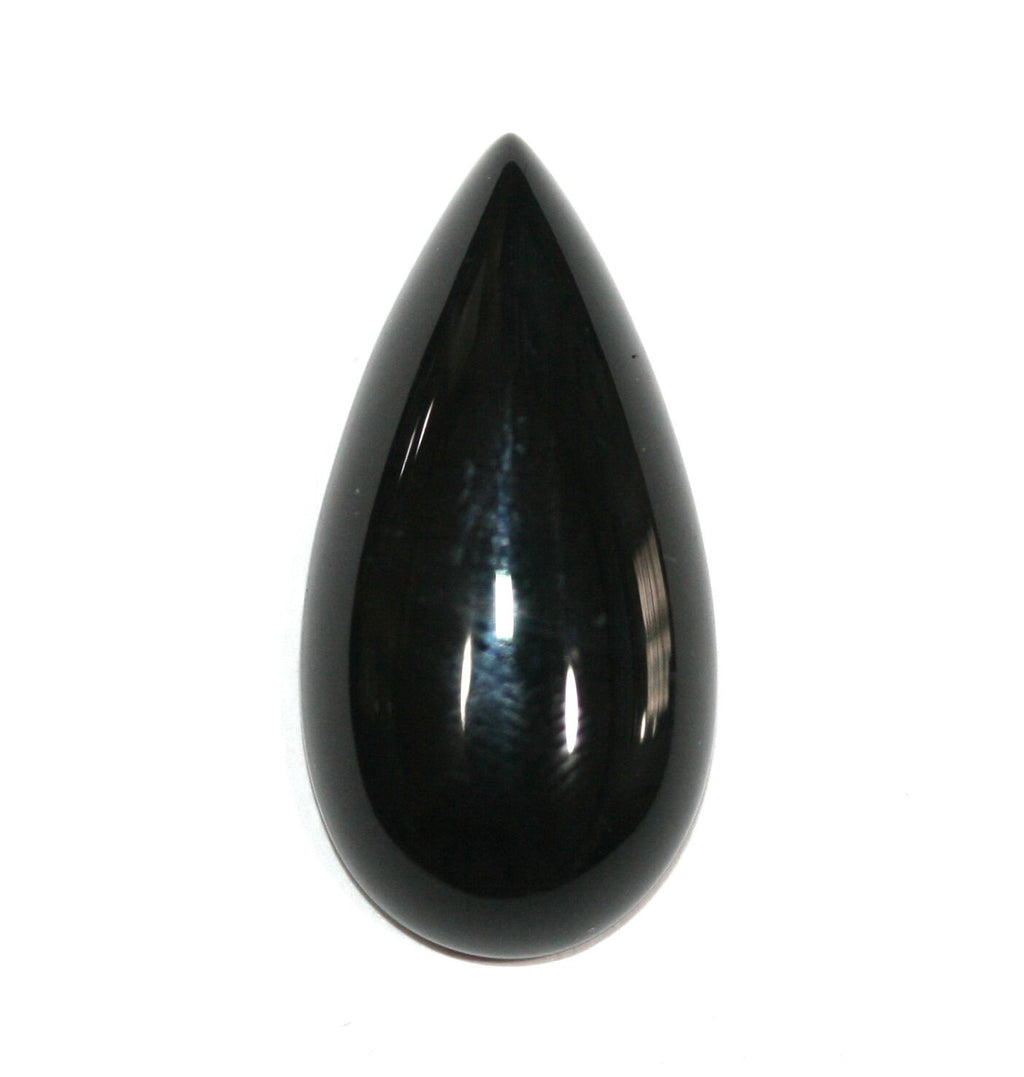 Onyx Smooth Drop Cabochon 22X11mm. (6 Pcs )