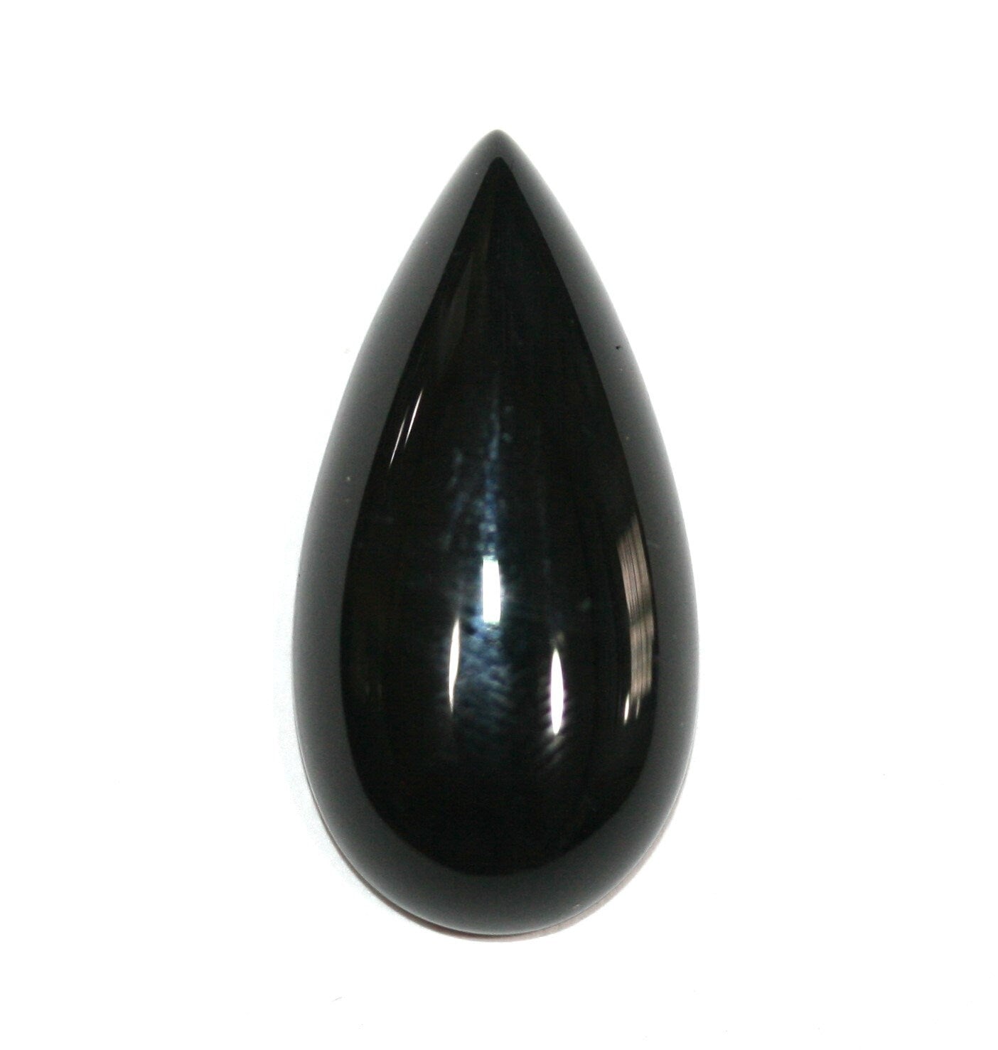 Onyx Smooth Drop Cabochon 22X11mm. (6 Pcs )
