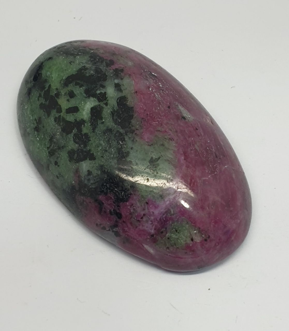 HUGE museum Piece Ruby Zoisite Oval Cabochon 49.3x29.2x13.3mm.-(171.66 ct) Natural Untreated Gemstone