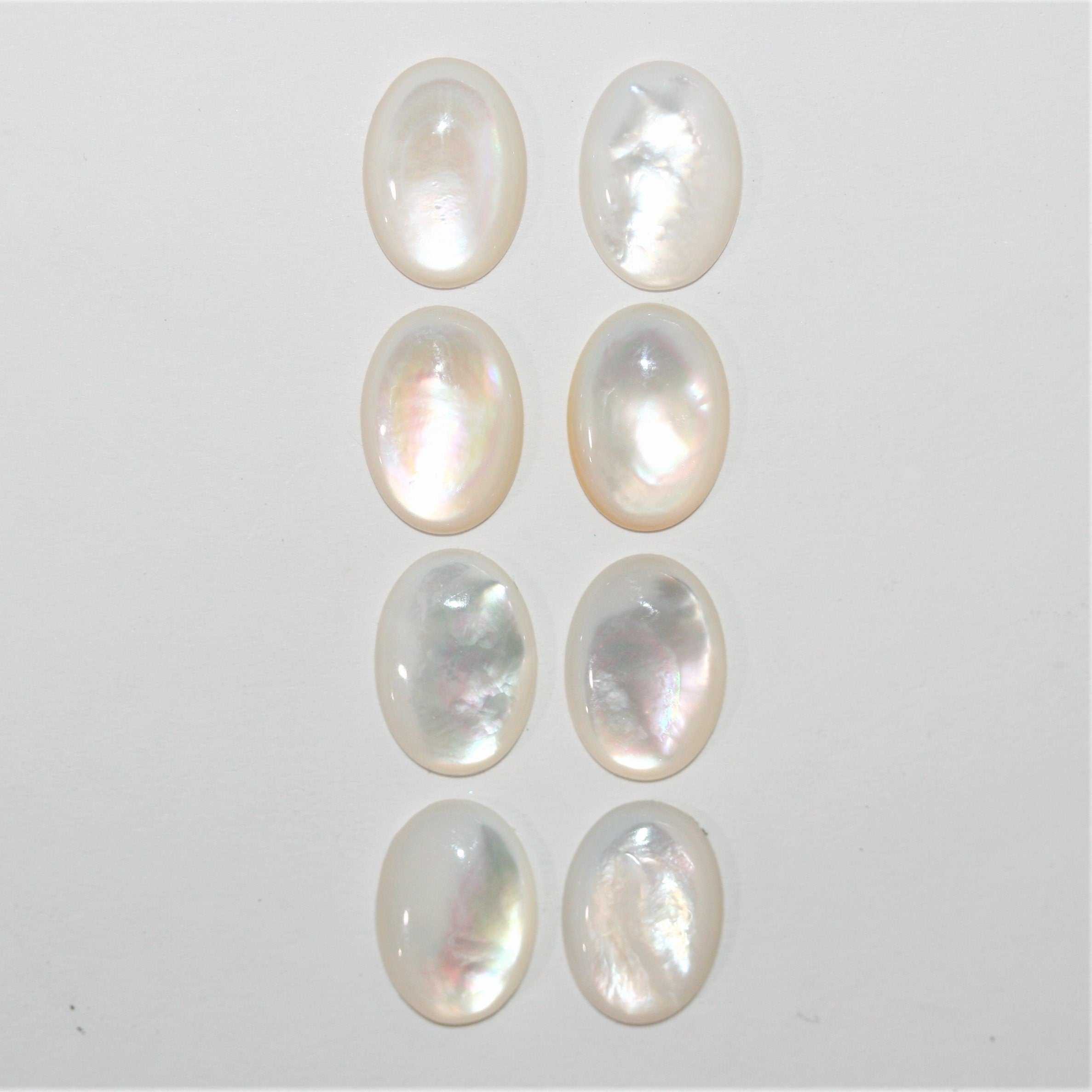 MOP Oval Cabochon 14x10mm (8 pieces).