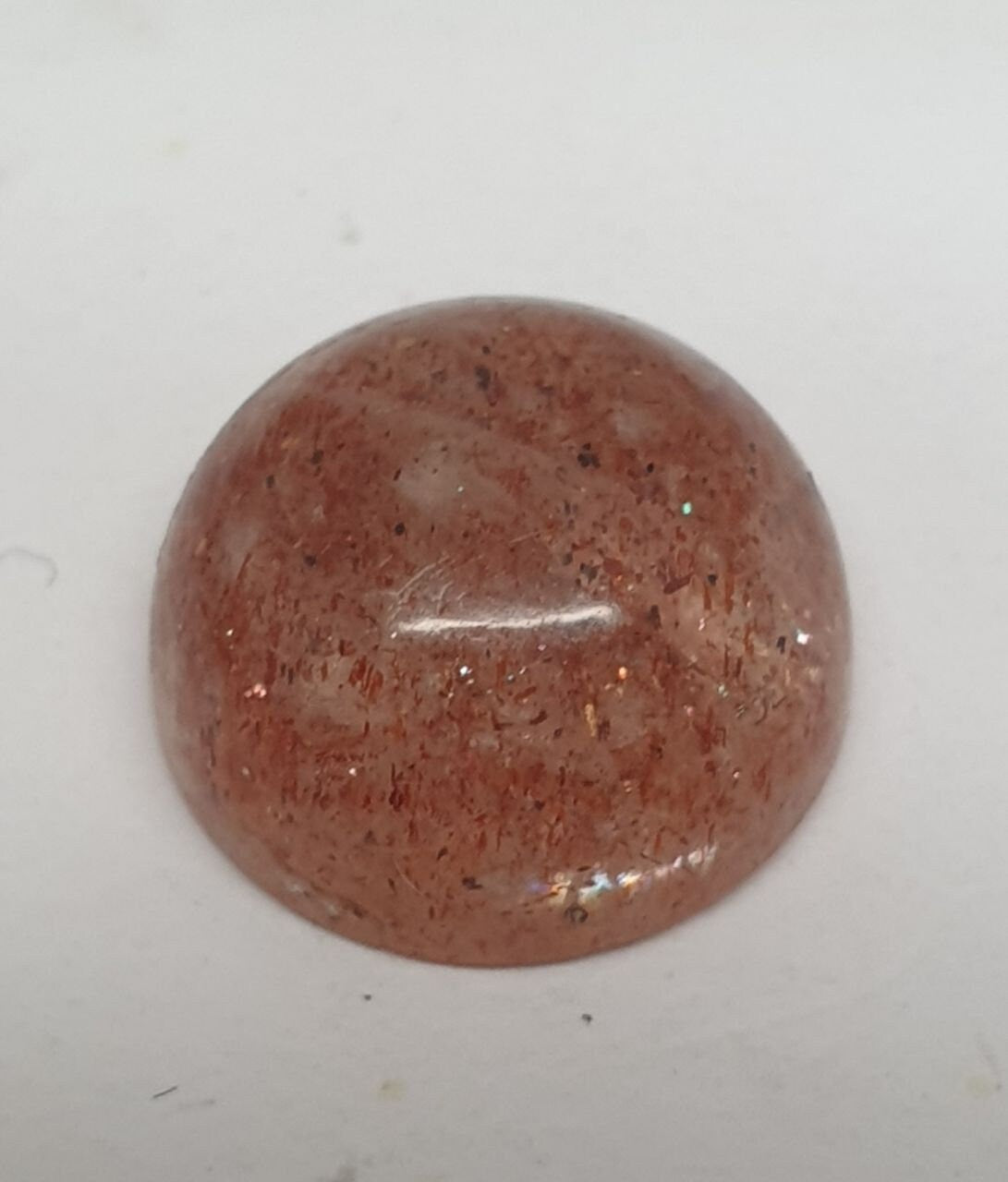 Natural Orange  Sunstone Round Cabochon 12mm  Gem And Gemstone Wholesaler