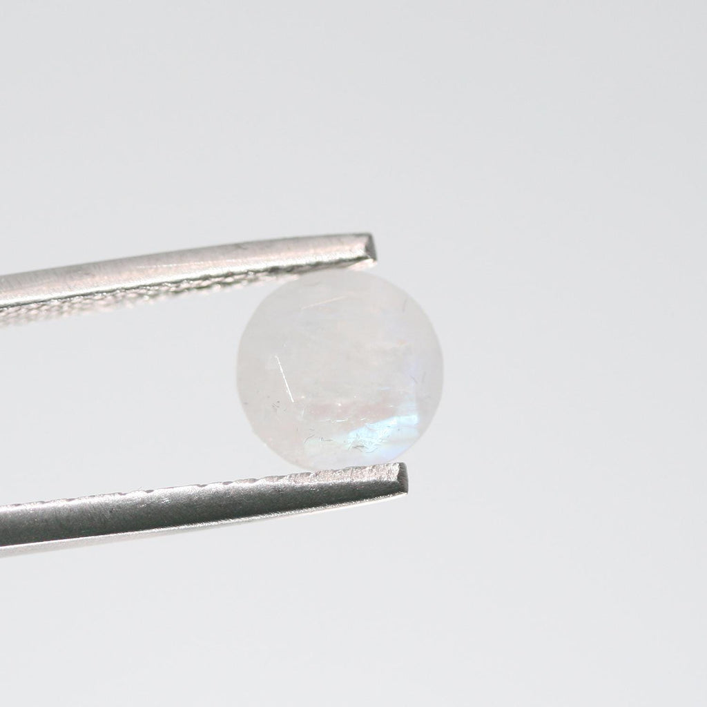 10Pcs Lot Moonstone Faceted Round 8mm.-(10 pcs.)