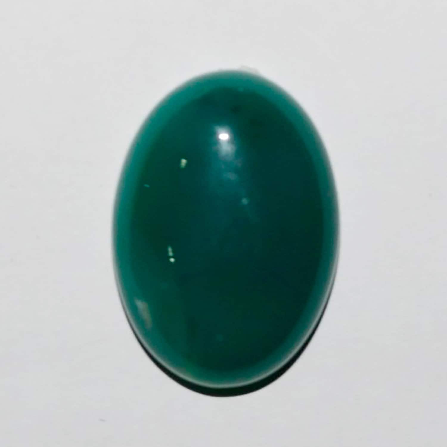 Lote de 4 cabujones ovalados de ágata verde (4 piezas) 25 x 18 mm.