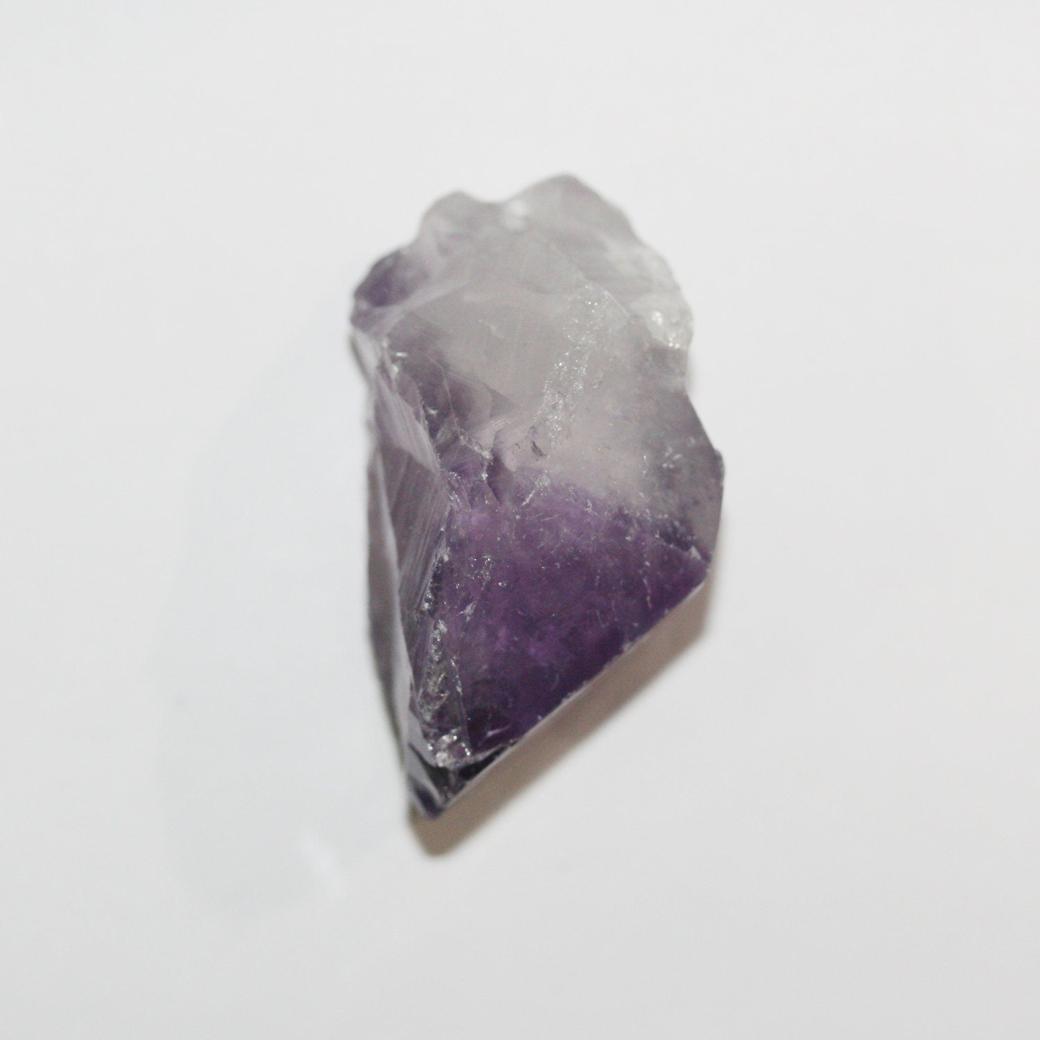 Pendentif en améthyste brute 50x37mm