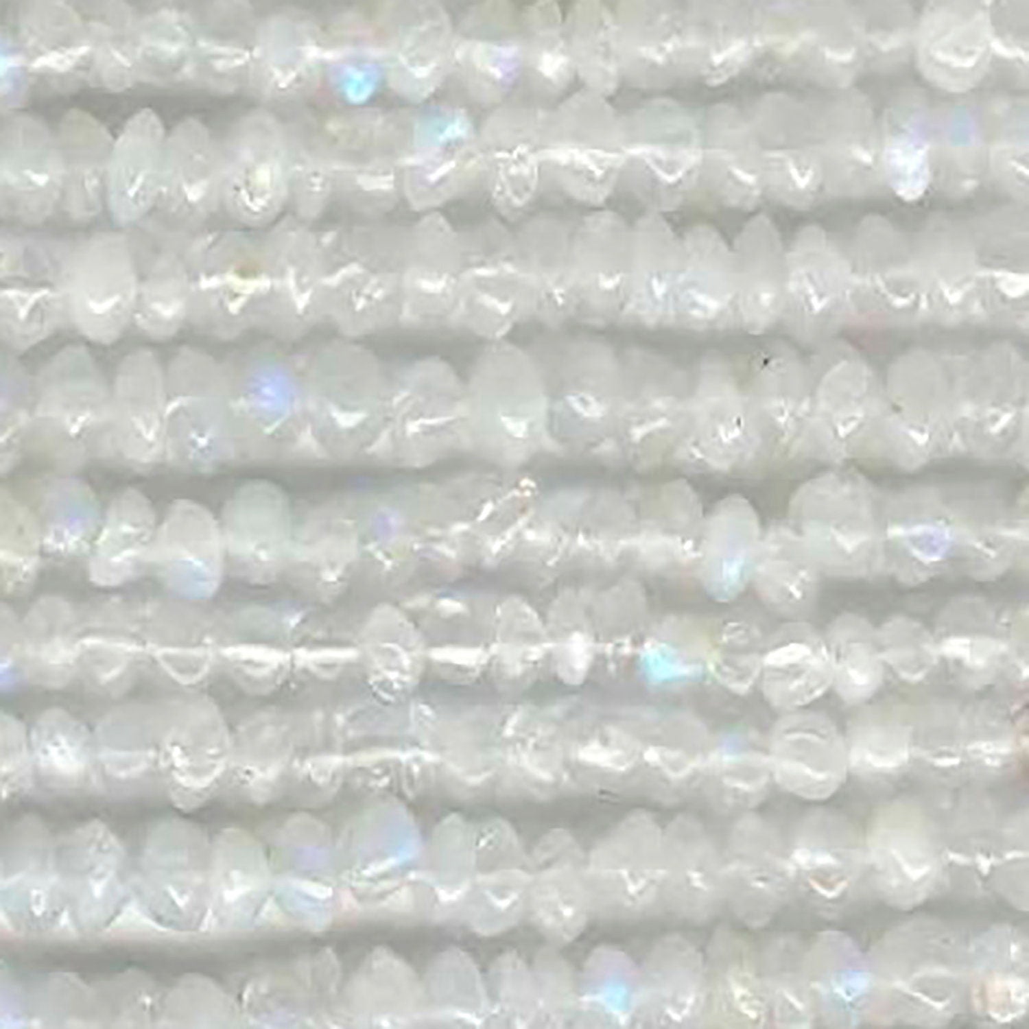 14" st Moonstone  Smooth Rondelle Beads5x3mm. Approx.-Strand 38cm