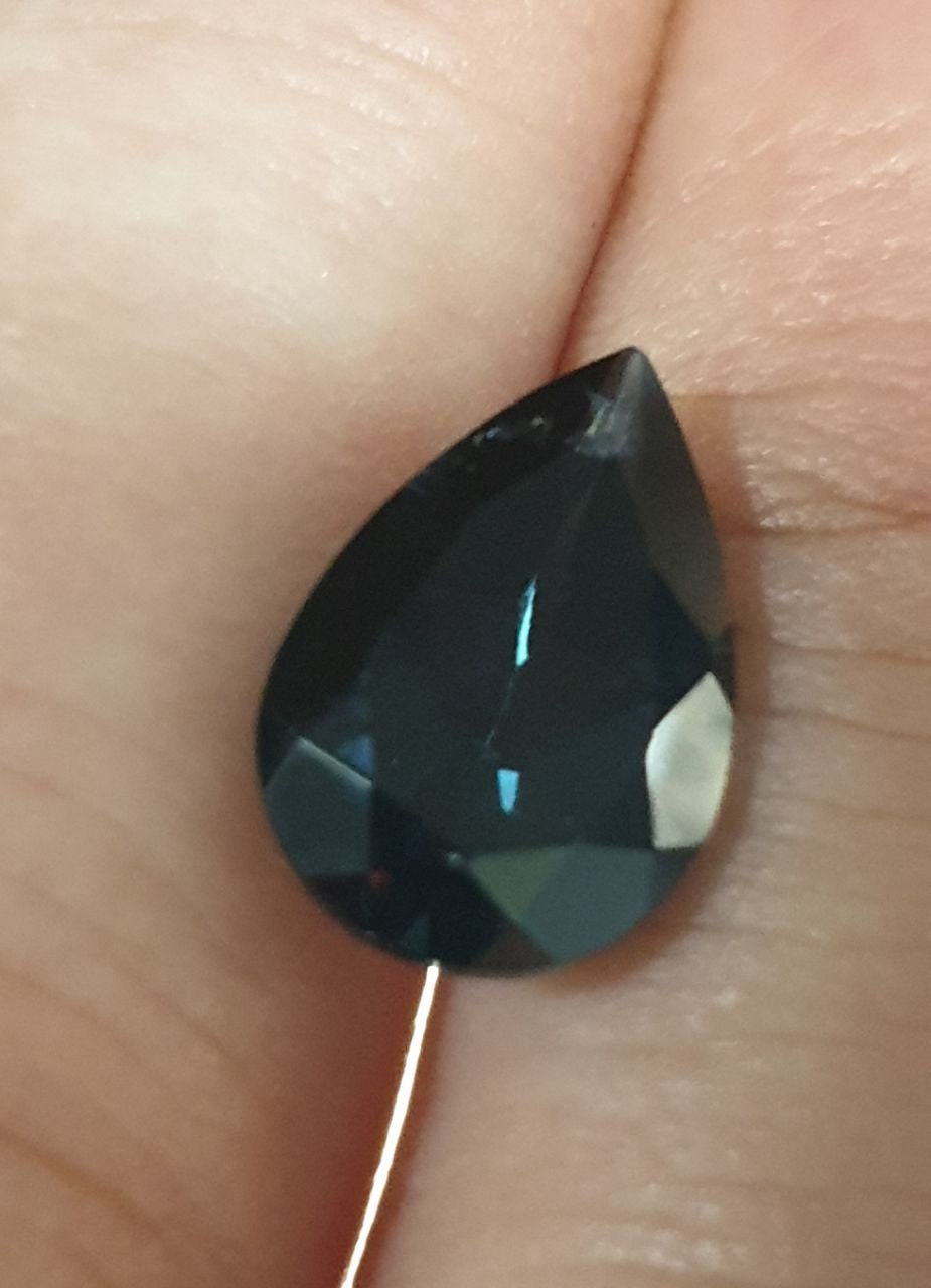 AAA Natural London Blue Topaz Faceted Pear 12x8mm 3.03ct  Cut Stones And Cabochons  Supplier