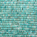 13" St Natural Turquoise Faceted Rondelle Beads 4x2mm.-Strand 33cm.