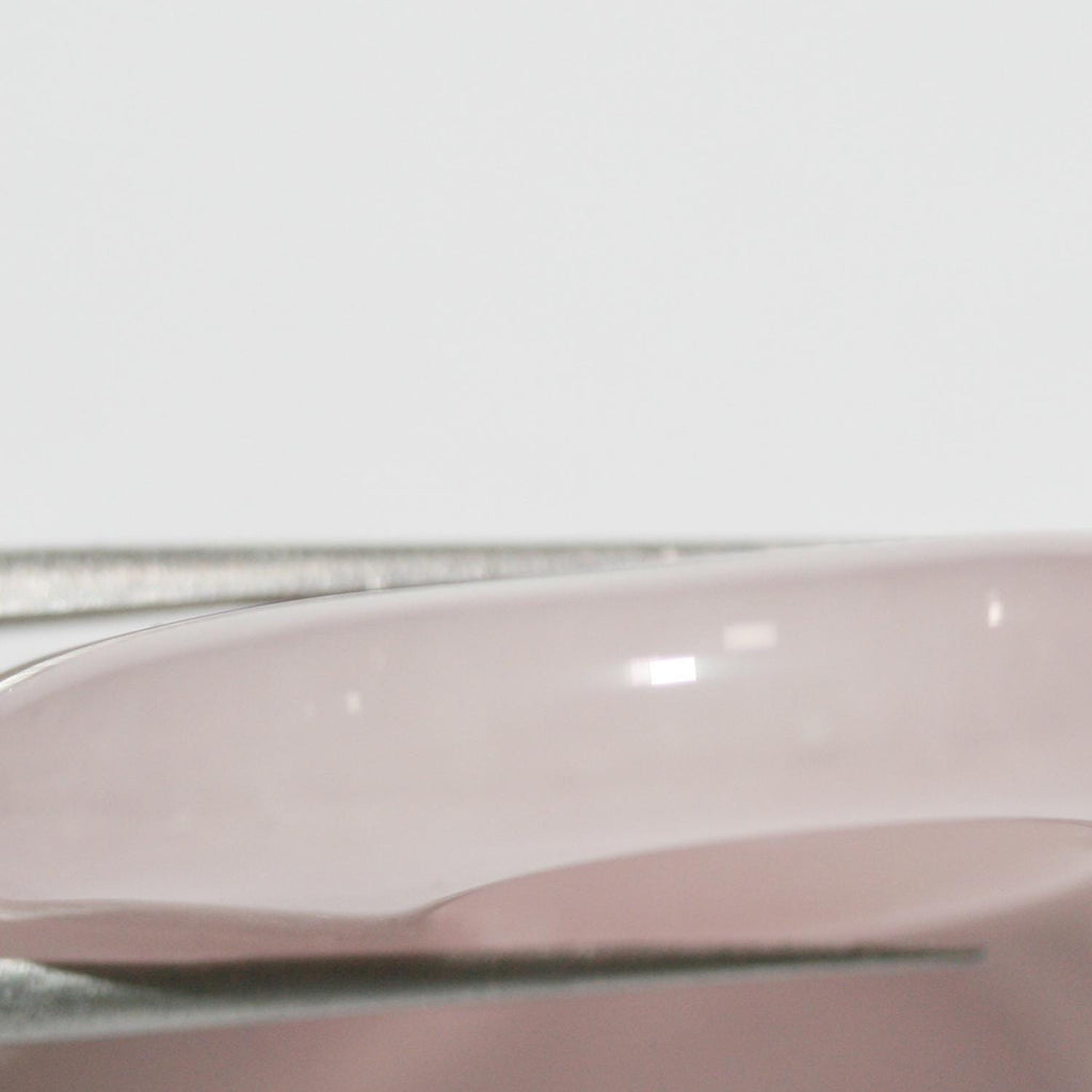 Pendentif rond lisse en quartz rose 40 mm