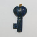 Colgante Llave Lisa Lapislázuli 40x22mm.