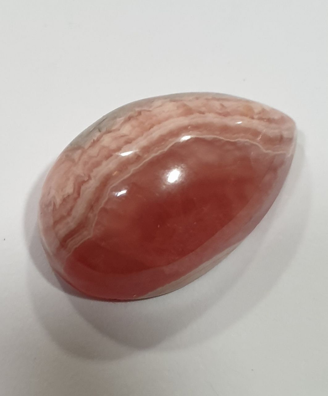 Top Quality Rhodochrosite Drop Cabochon 20x12.8mm 18.9ct Pink Gemstone- Natural Untreated- DIY Gems For Jewelry