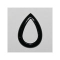 Pendentif goutte lisse en onyx 34x24mm