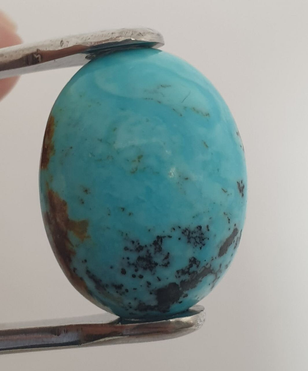 Natural Turquoise Smooth Oval Cabochon 20.2x15.7mm. (16.8ct.)