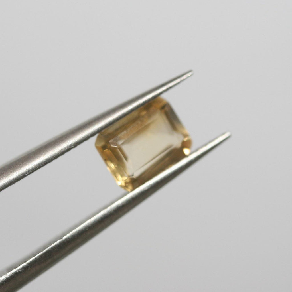 Lote de 8 piezas de Citrino Facetado Rectángulo 7x5 mm. (8 uds.)
