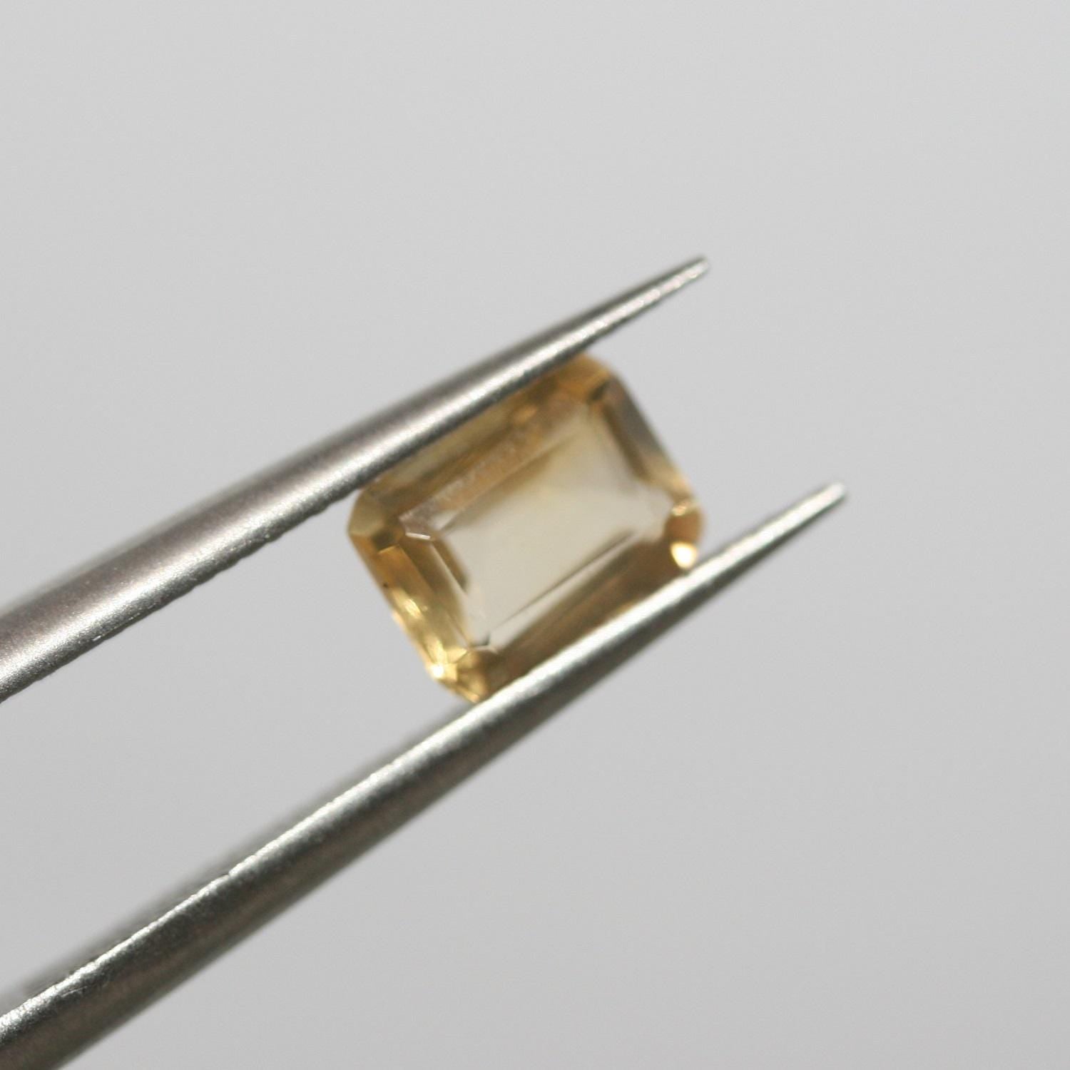 Lote de 8 piezas de Citrino Facetado Rectángulo 7x5 mm. (8 uds.)