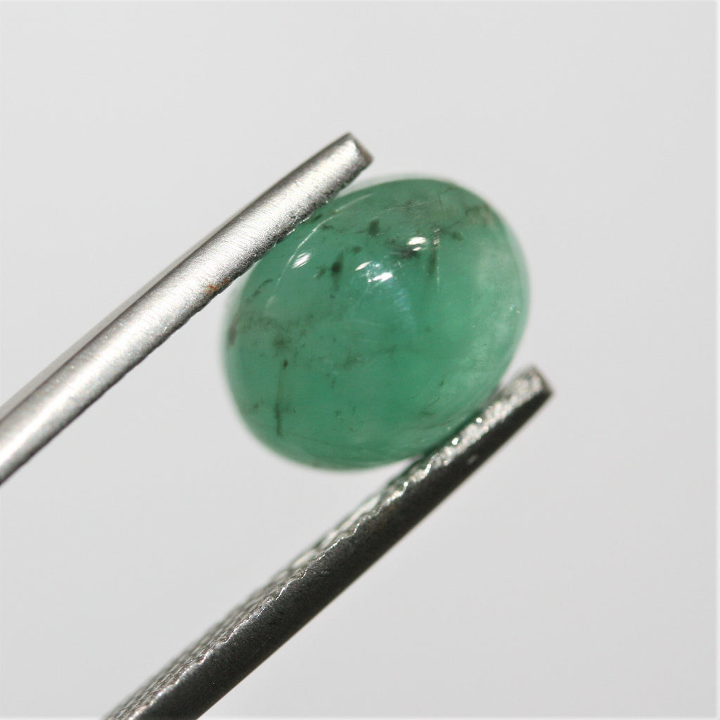 Emerald Smooth Oval Cabochon 10.2x8mm. (3ct.)
