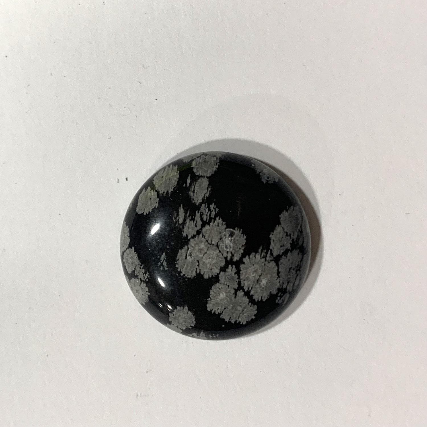 2 Pcs Obsidian Round Nevada Cabochon (2 Pcs) 25mm.