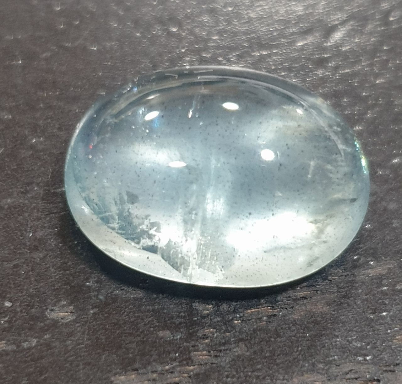 Natural AAA Aquamarine Gemstone Oval Cabochon 16.2x12.2mm. 11 Cts.