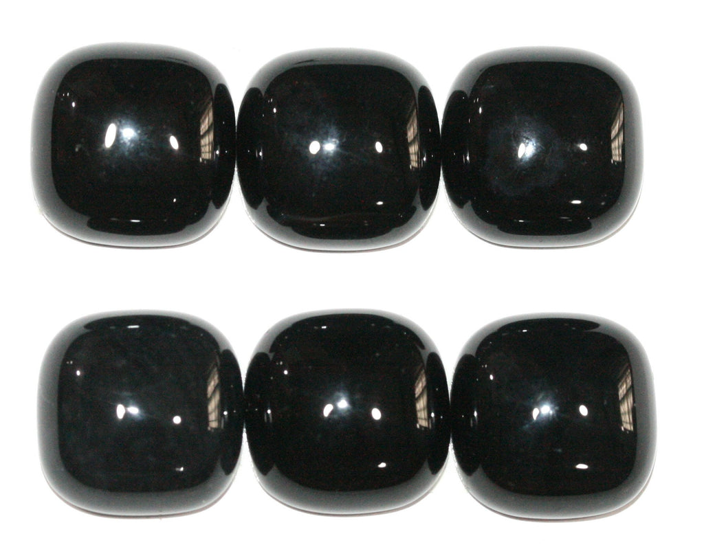 Lote de 6 piezas de cabujón cuadrado de ónix de 14 mm. (6 uds.).