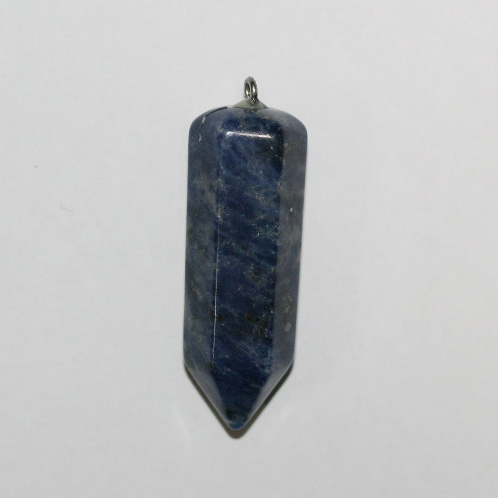 Pendentif prismatique en sodalite 45x14mm.Approx.