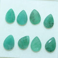 Lote de Esmeralda Gota Facetada 9x6mm.(8Pcs)
