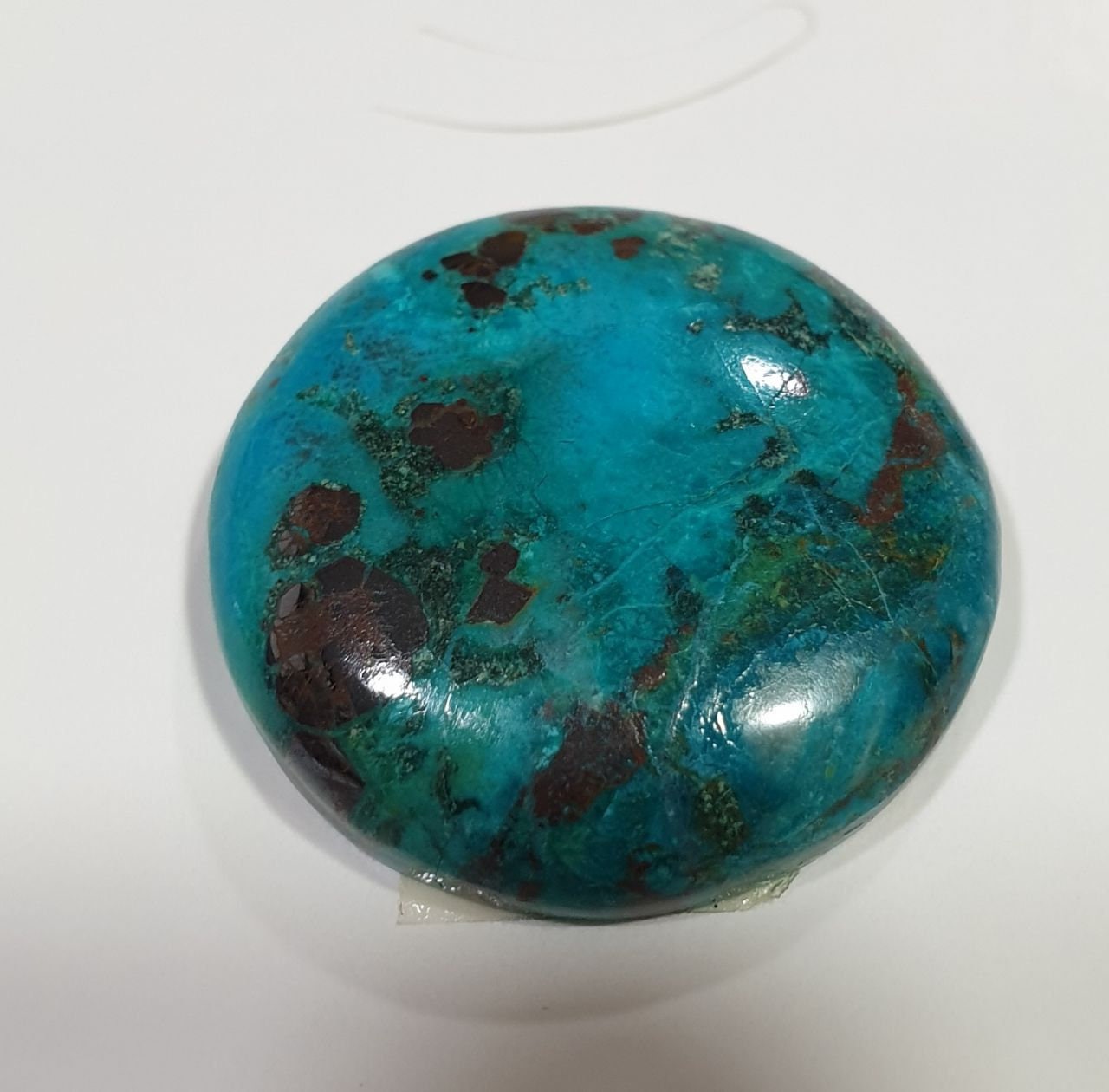 Chrysocolla Oval Cabochon 25.6mm 30.5ct Natural Gem From Peru- Rare Gemstone Cabochon Wholesale