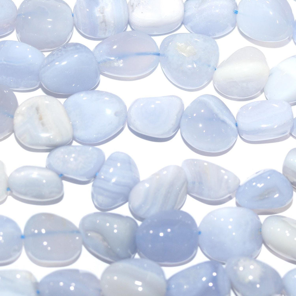 14" St Calchedony Smooth Nugget Beads 12-15mm.-Approx.-Strand 38cm