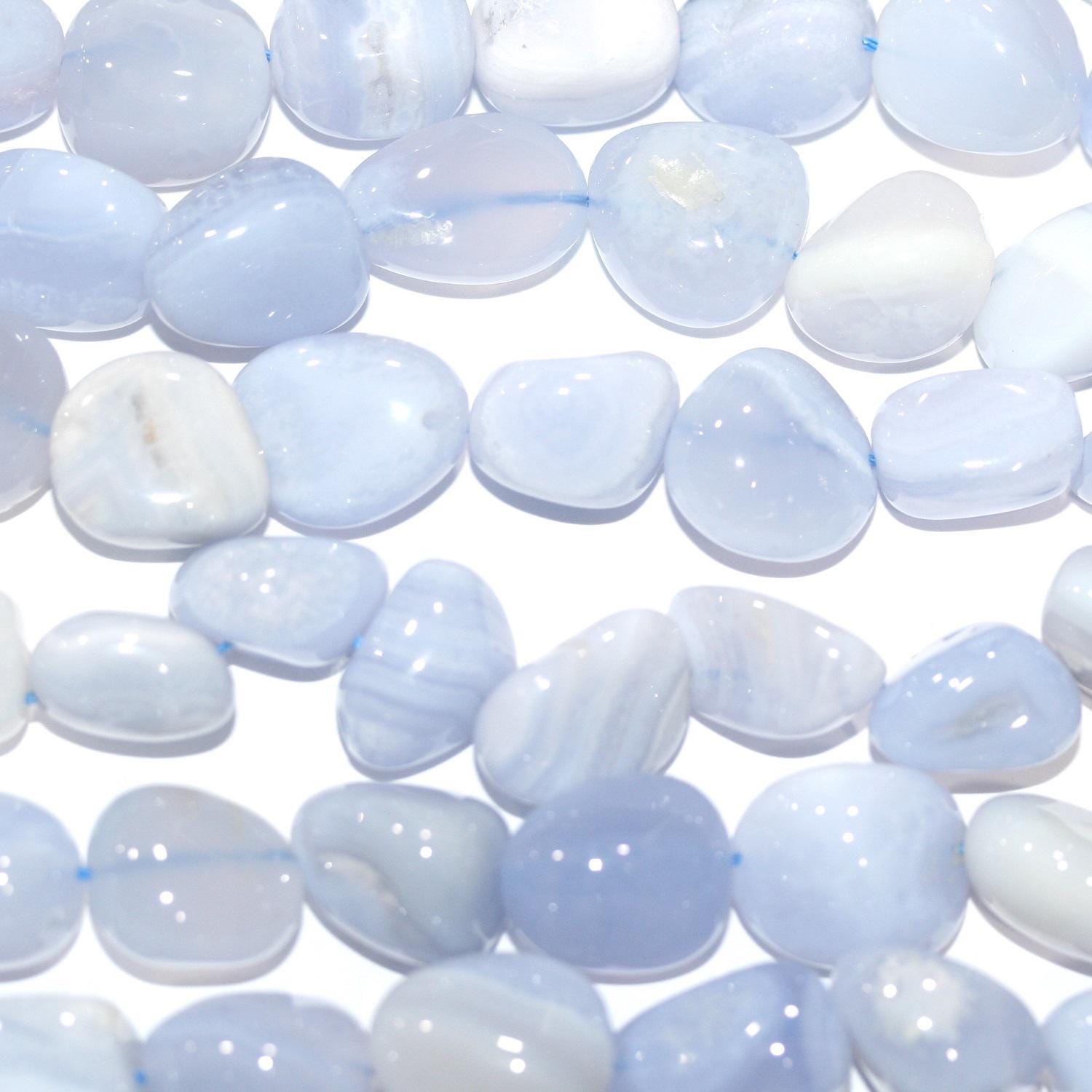 14" St Calchedony Smooth Nugget Beads 12-15mm.-Approx.-Strand 38cm