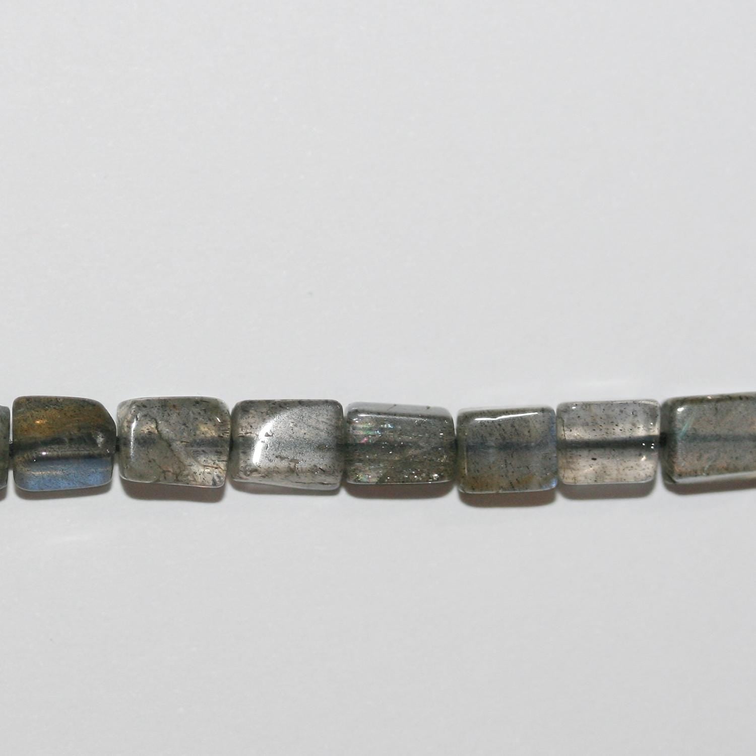 14" St Labradorite Smooth Brick Prism Beads  5x4mm.Approx.-Strand 36mm.