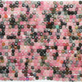 Perles cubiques à facettes en tourmaline St de 15 pouces, 2 mm, brin de 39 cm.