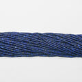 Perles tubulaires lisses en lapis-lazuli St Tiny 2x1mm.-Rig 39cm.