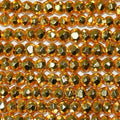 13" St Gold Pyrite Faceted Rondelle 3.5x2.5mm.-Strand 34cm.