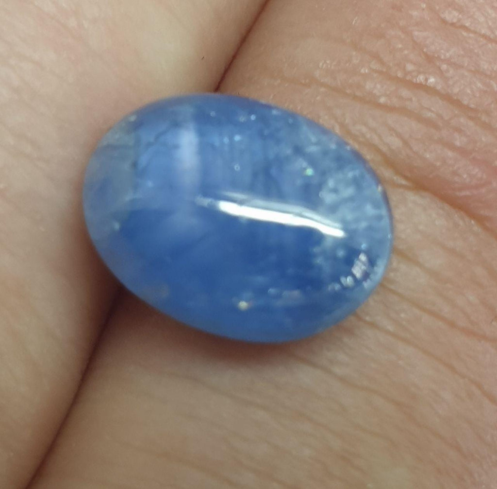 Blue Sapphire Oval Cabochon.12x9.2mm. (6.5ct.) - Gemstone Wholesaler