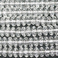 Perles rondelles à facettes en cristal de roche, 8 x 4 mm, 15 pouces (38 cm) - Longueur : 39 cm