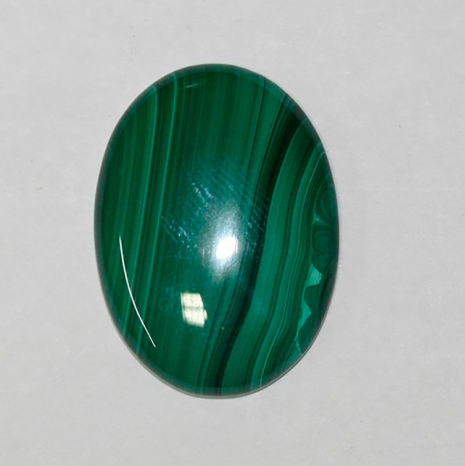 1 Pcs Malachite Oval Cabochon 22x30mm