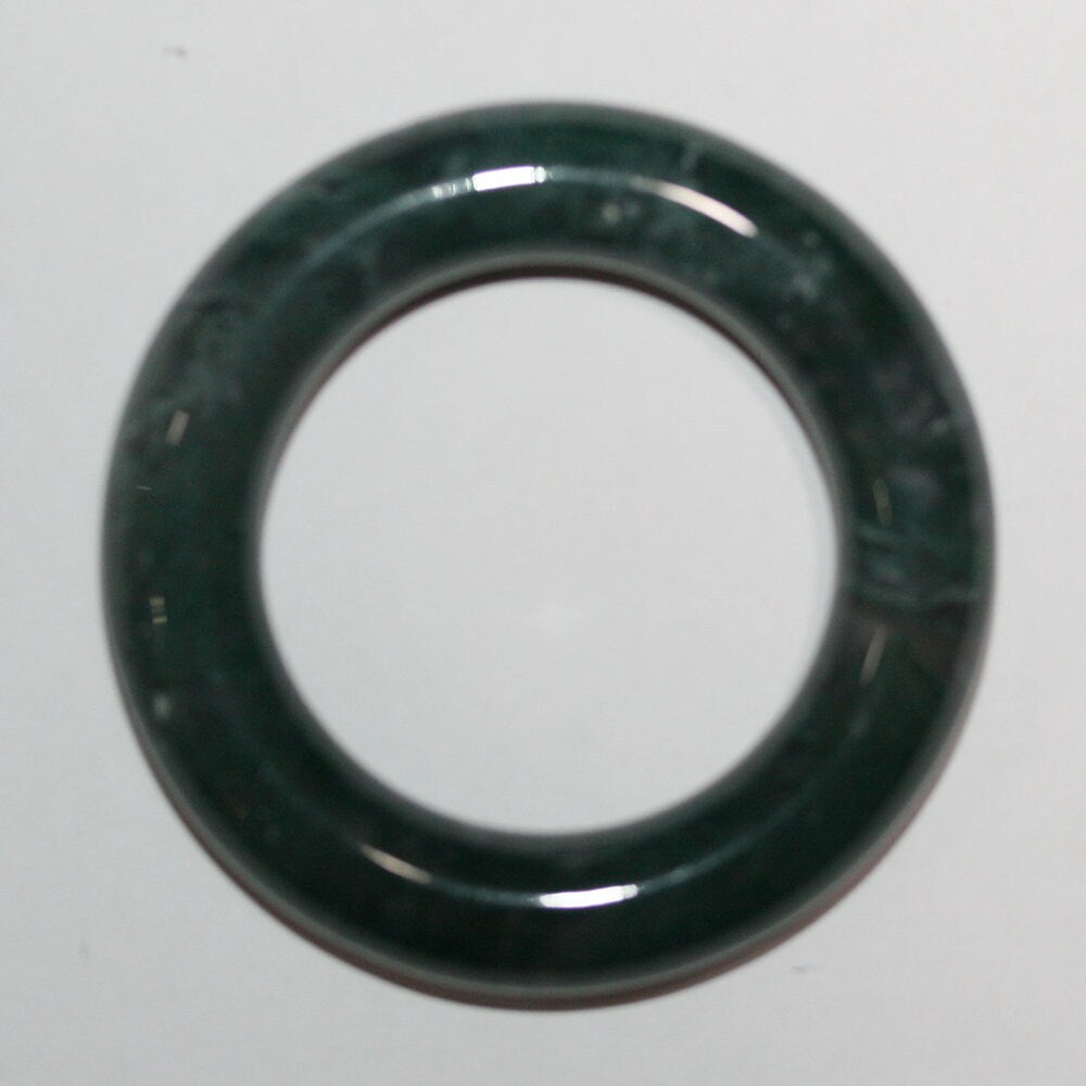 Colgante liso de ágata musgosa de 55 mm