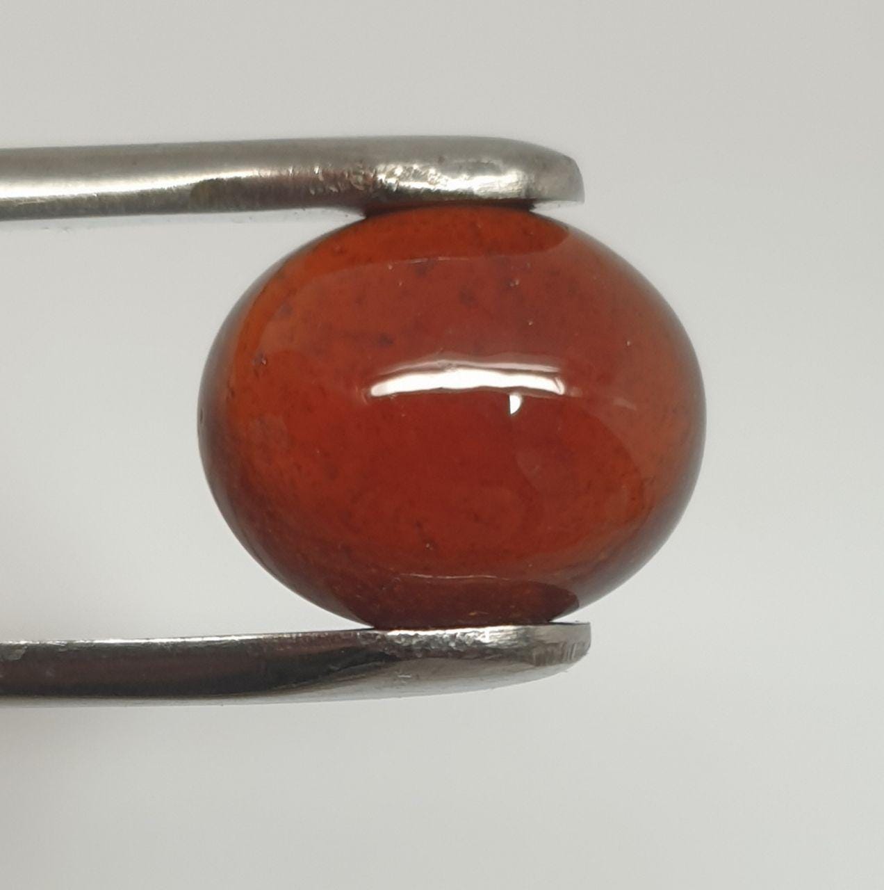 Hessonite Garnet Oval Cabochon 14.5X12.2mm 11.78 ct - Designer Cabochon- Healing Properties - Natural Untreated