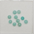 10Pcs Lot Amazonite Round Cabochon 4 mm. (10 pcs)
